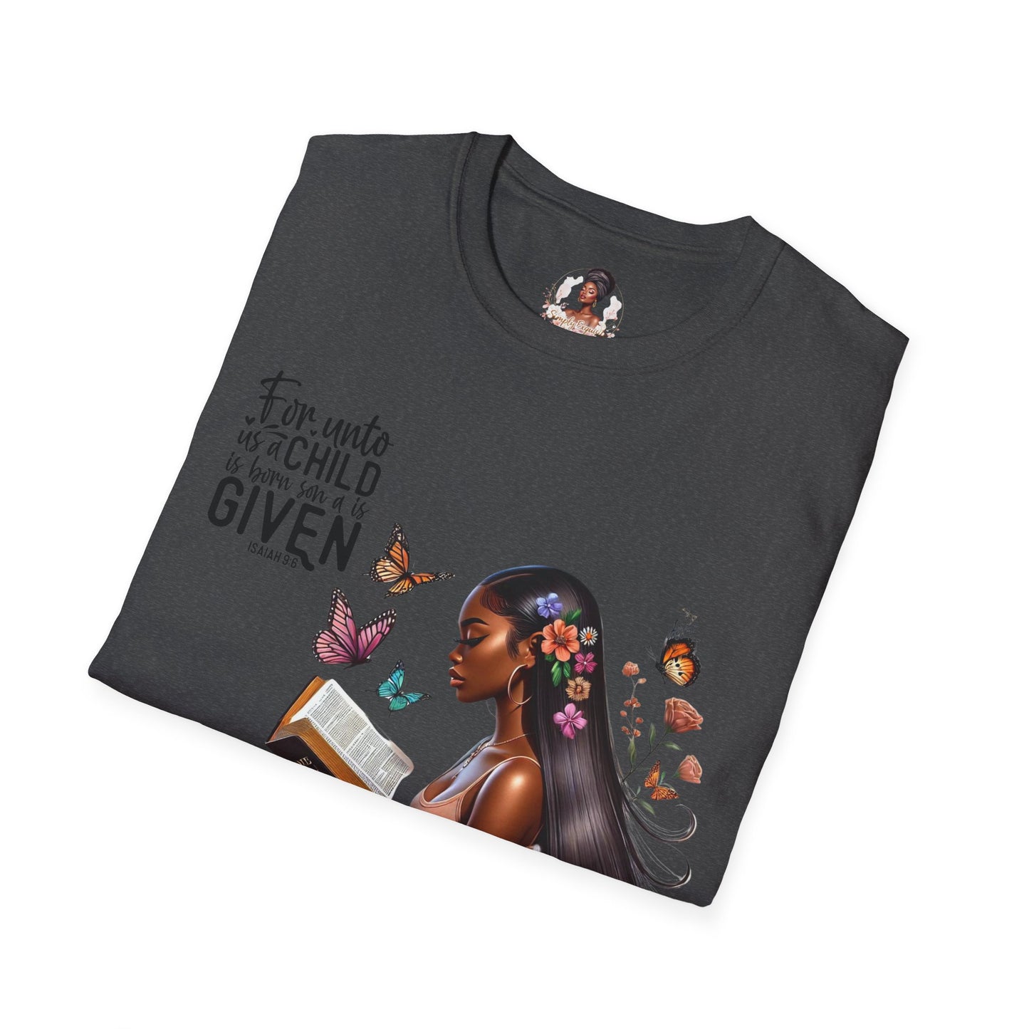 Christian Scripture Unisex Softstyle T-Shirt - Isaiah 9:6