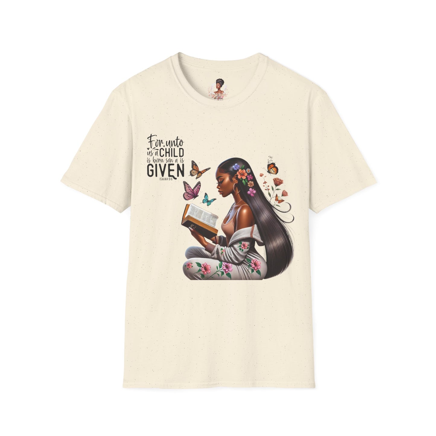 Christian Scripture Unisex Softstyle T-Shirt - Isaiah 9:6