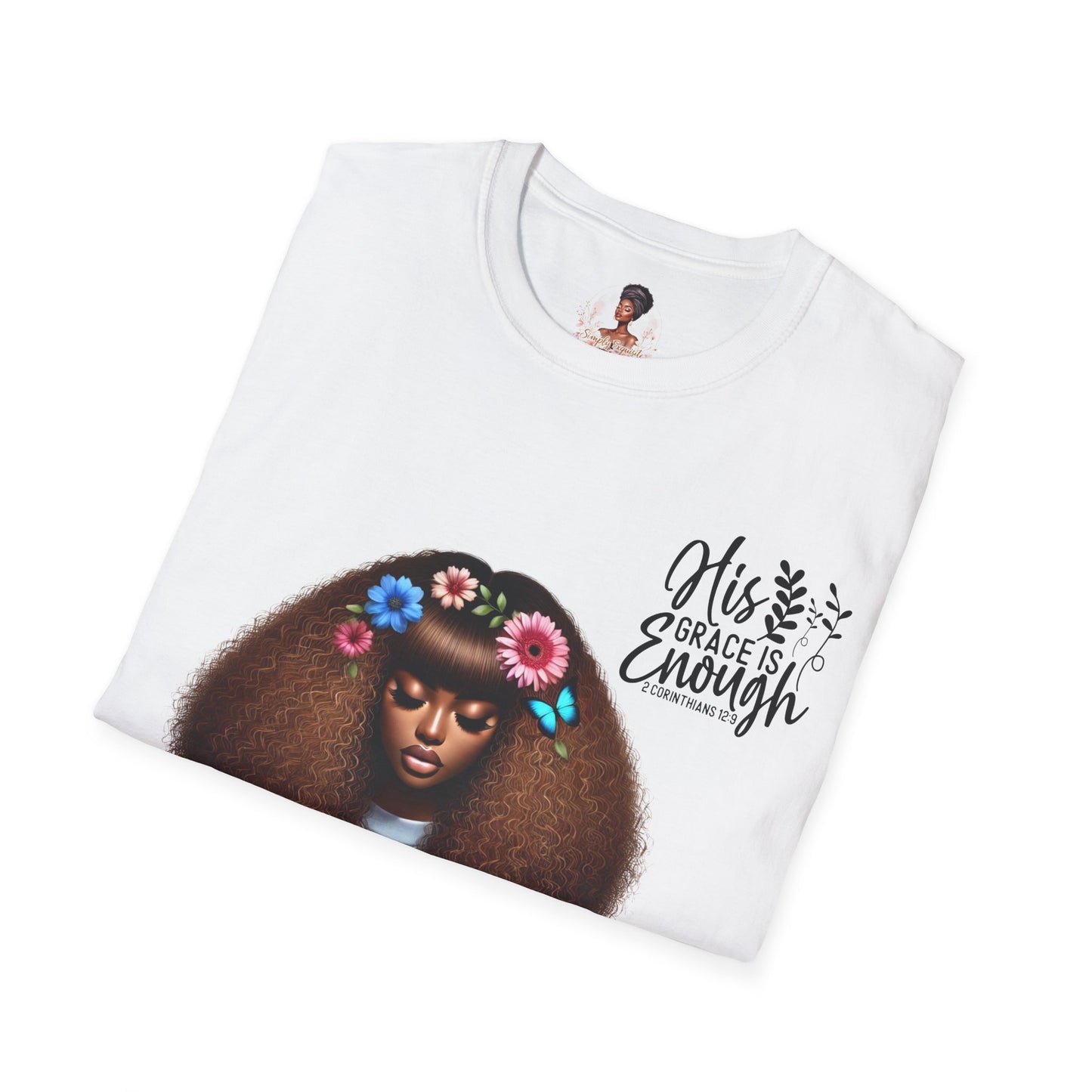 Graceful Christian Unisex T-Shirt - His Grace Is Enough Design