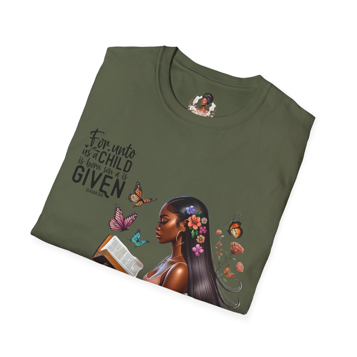 Christian Scripture Unisex Softstyle T-Shirt - Isaiah 9:6