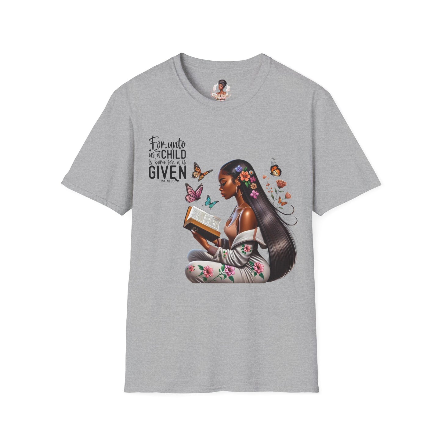 Christian Scripture Unisex Softstyle T-Shirt - Isaiah 9:6