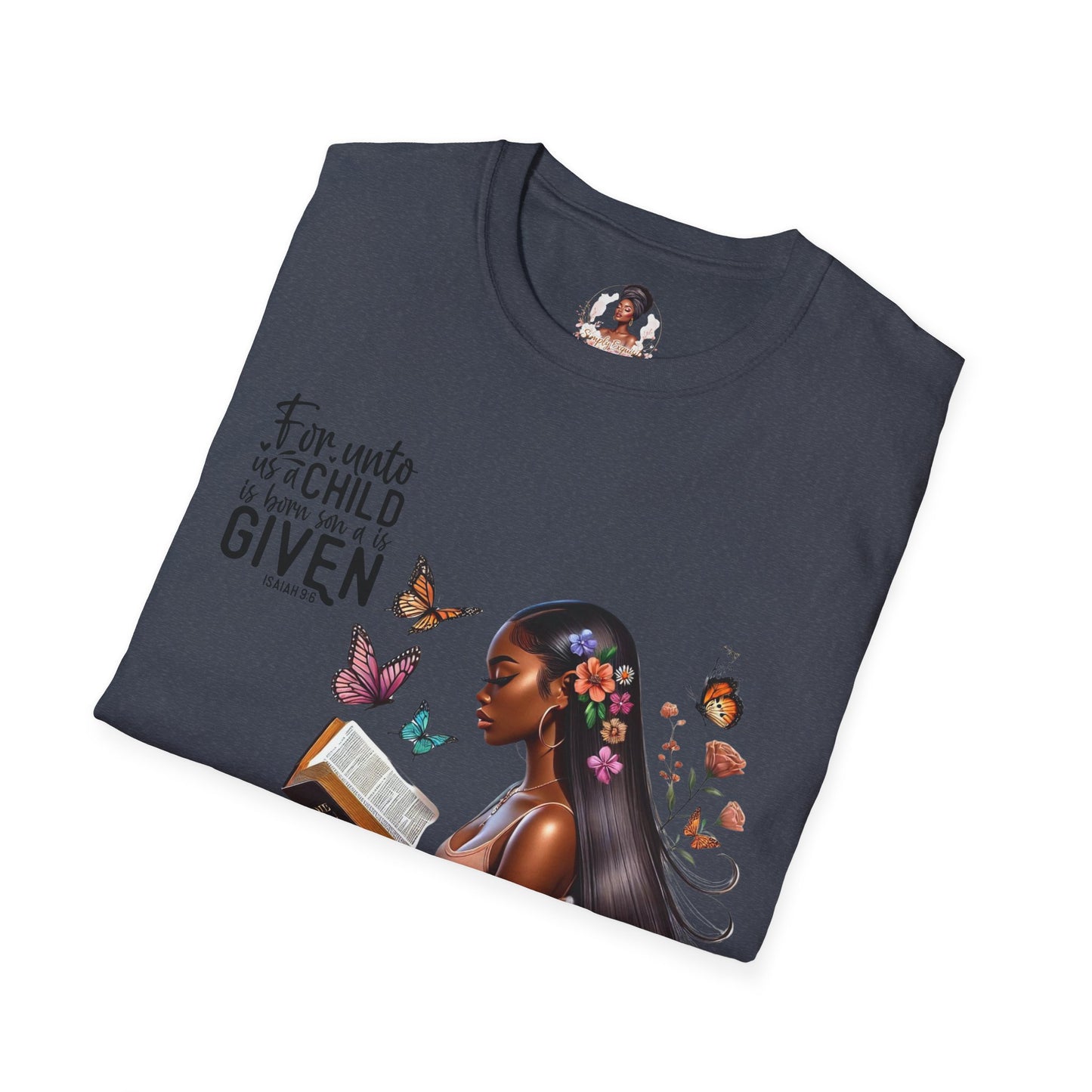 Christian Scripture Unisex Softstyle T-Shirt - Isaiah 9:6
