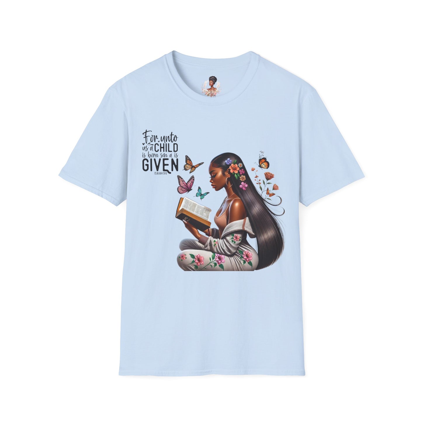 Christian Scripture Unisex Softstyle T-Shirt - Isaiah 9:6