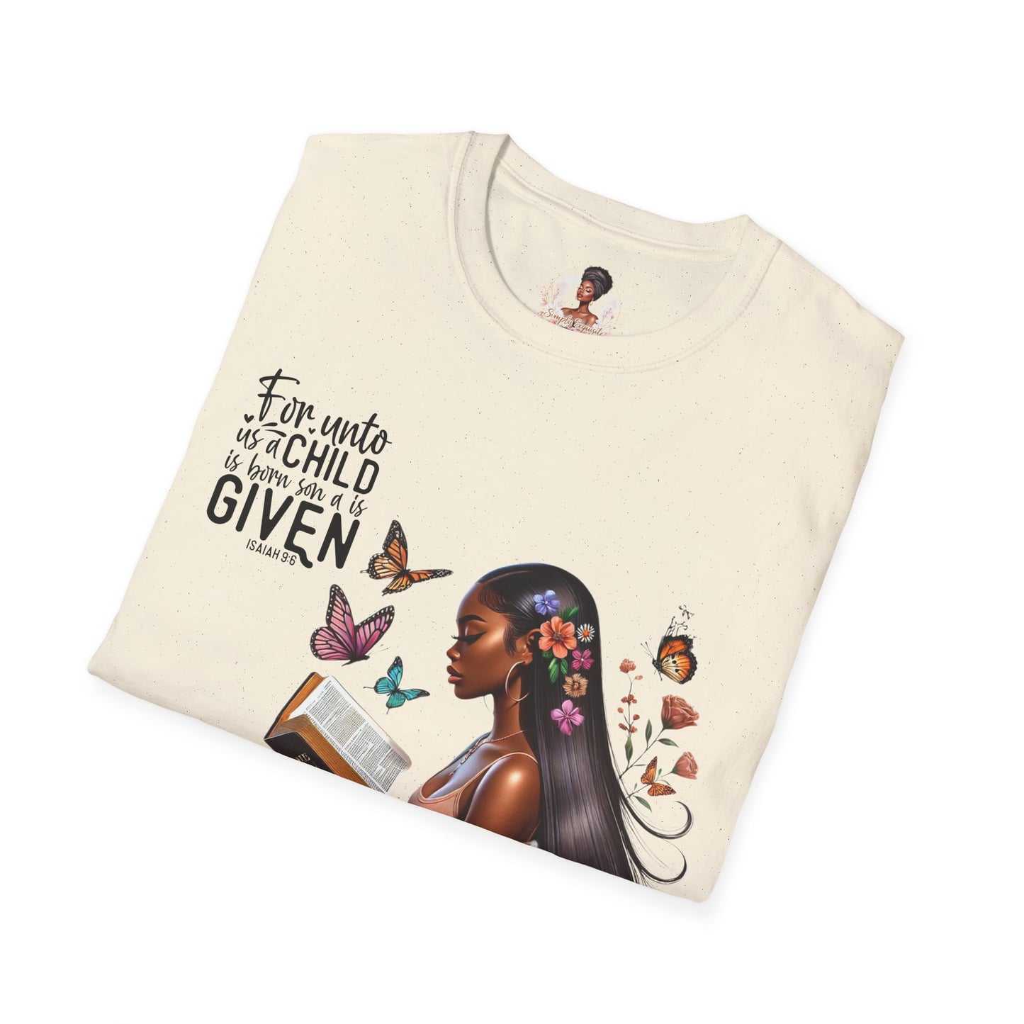 Christian Scripture Unisex Softstyle T-Shirt - Isaiah 9:6