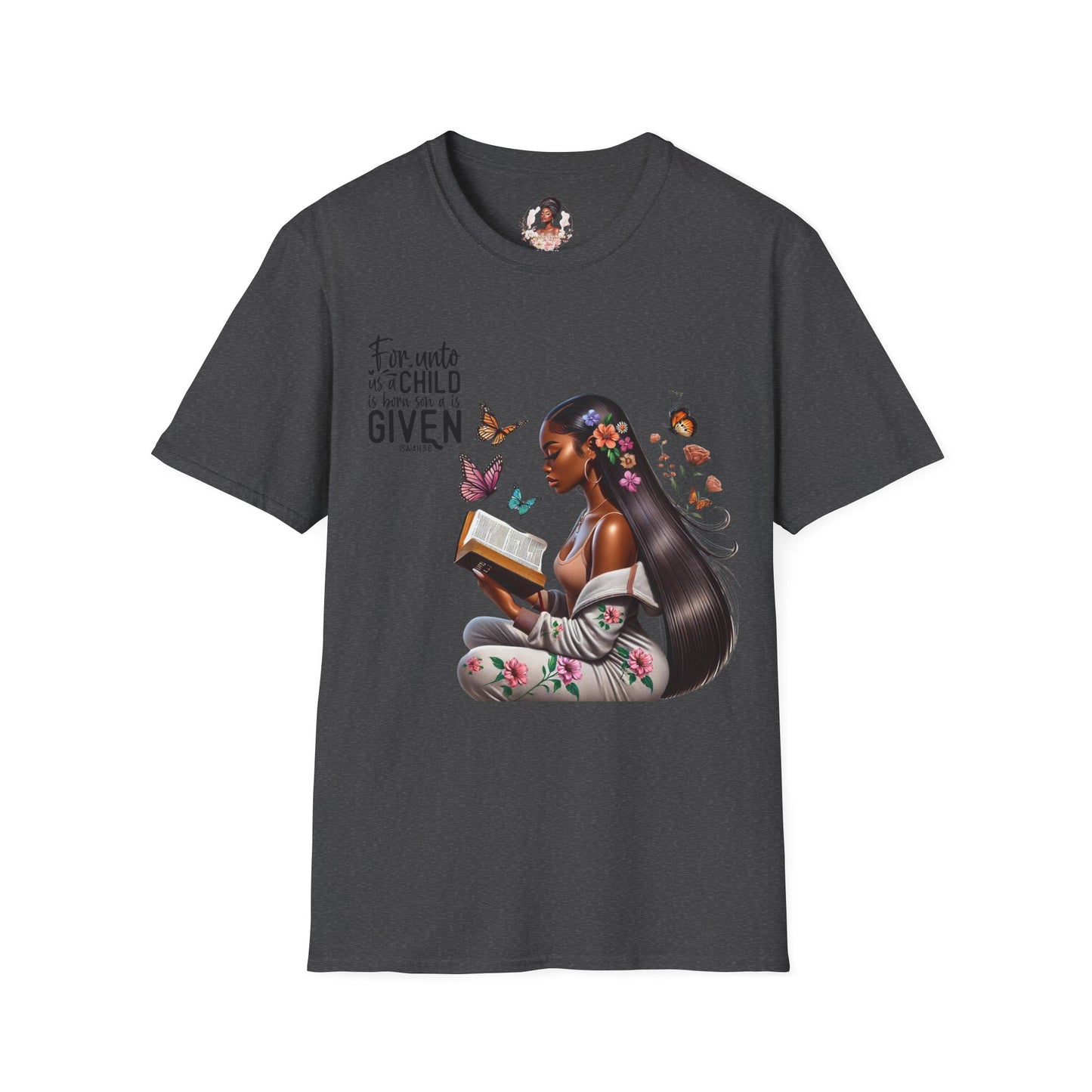 Christian Scripture Unisex Softstyle T-Shirt - Isaiah 9:6