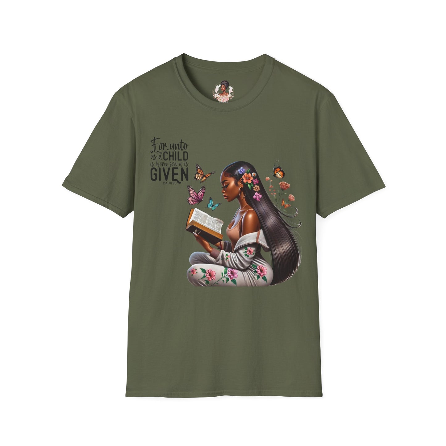 Christian Scripture Unisex Softstyle T-Shirt - Isaiah 9:6