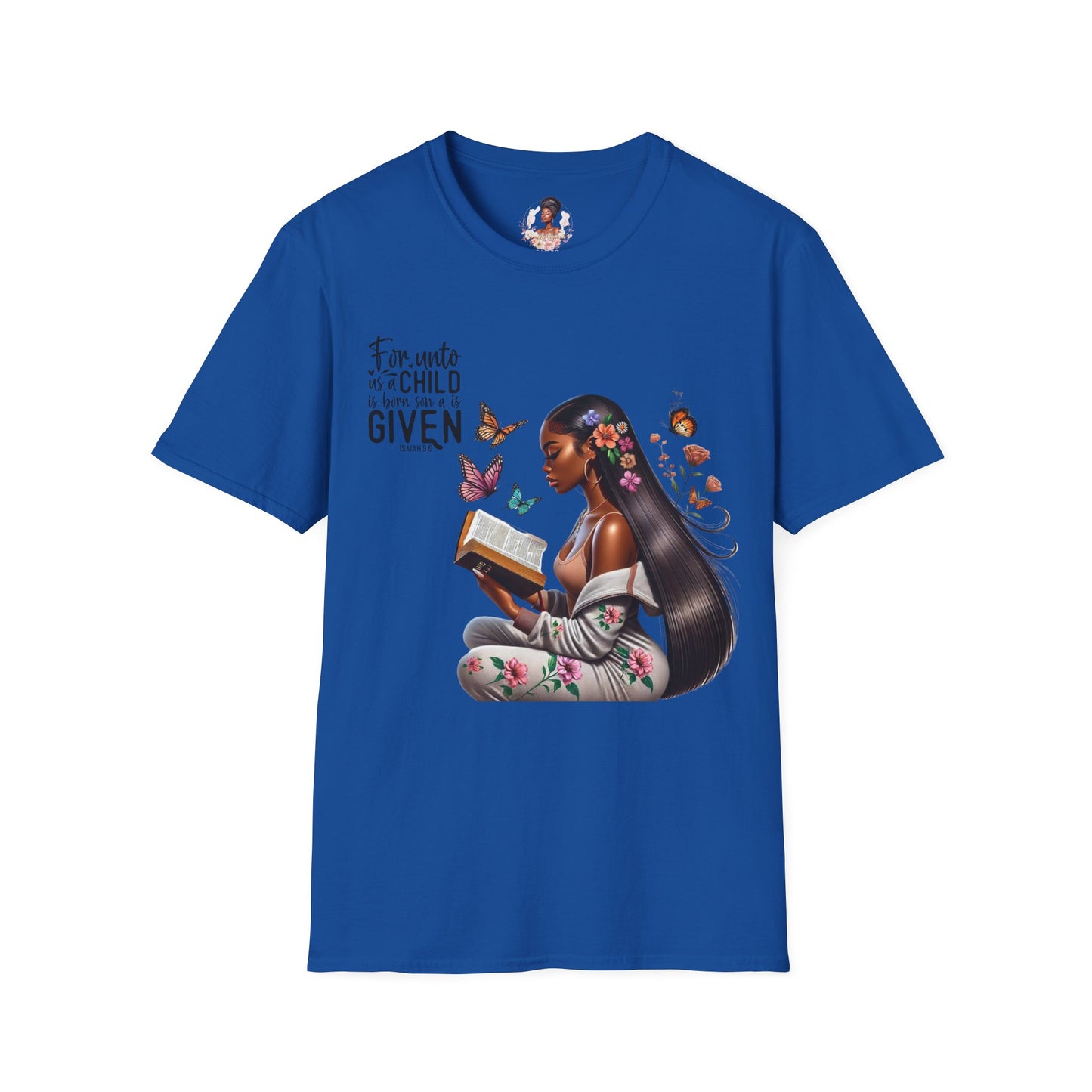 Christian Scripture Unisex Softstyle T-Shirt - Isaiah 9:6