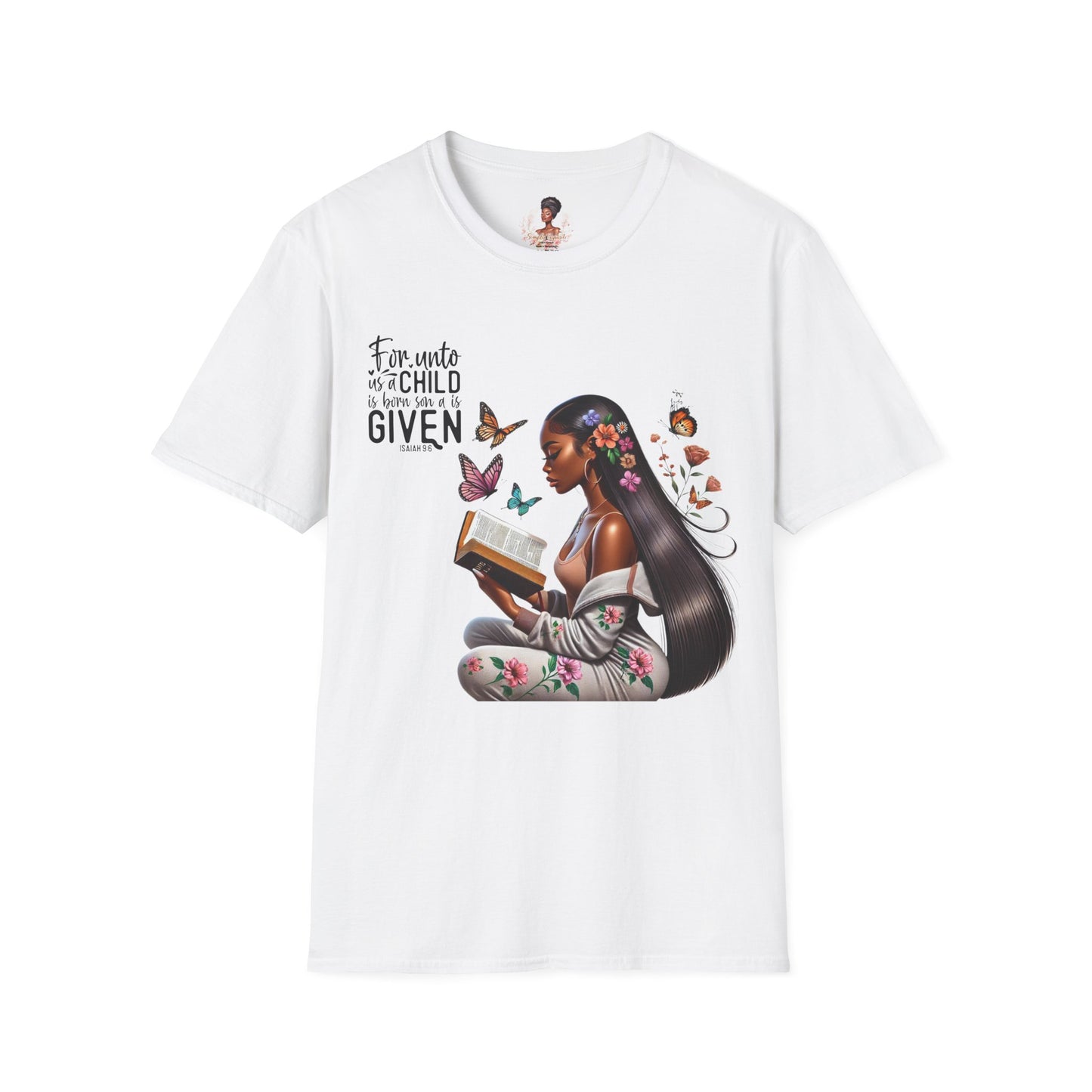 Christian Scripture Unisex Softstyle T-Shirt - Isaiah 9:6