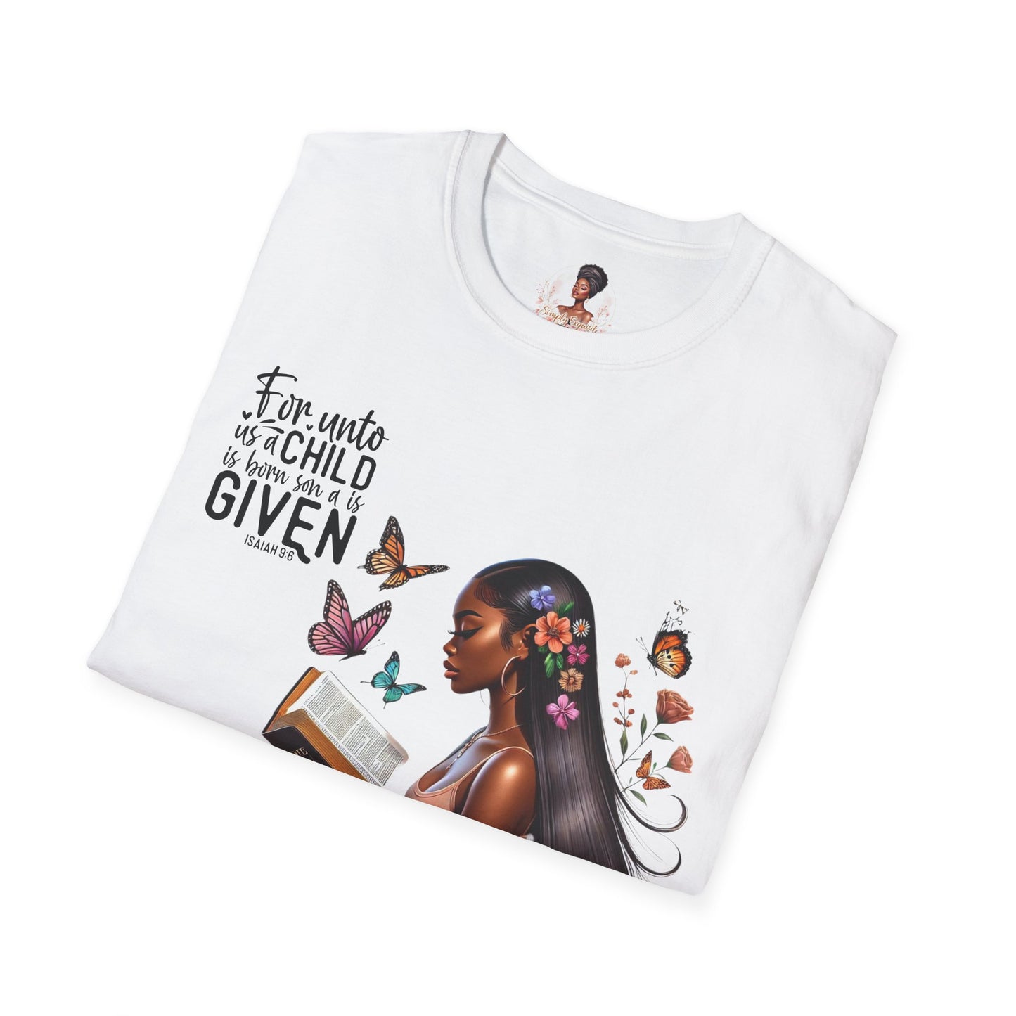 Christian Scripture Unisex Softstyle T-Shirt - Isaiah 9:6