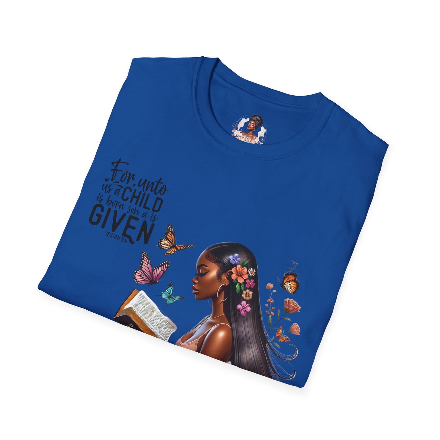 Christian Scripture Unisex Softstyle T-Shirt - Isaiah 9:6