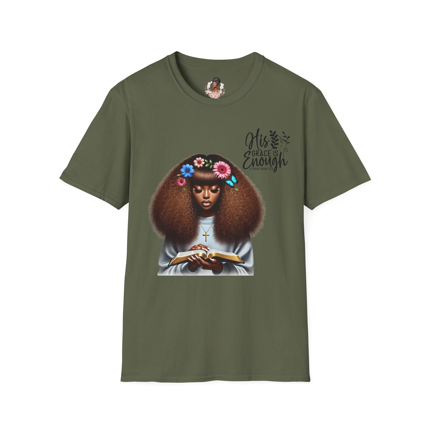 Graceful Christian Unisex T-Shirt - His Grace Is Enough Design