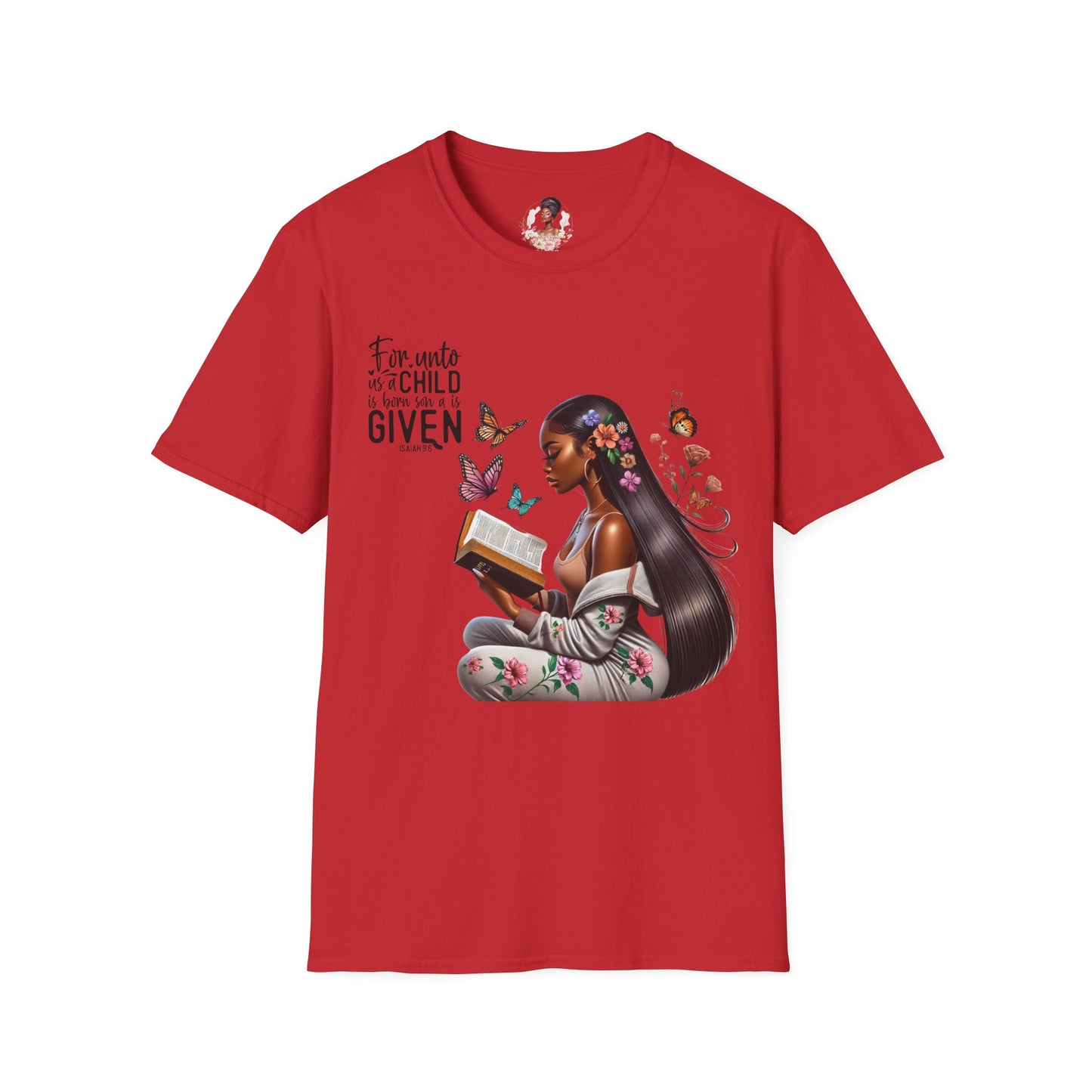 Christian Scripture Unisex Softstyle T-Shirt - Isaiah 9:6