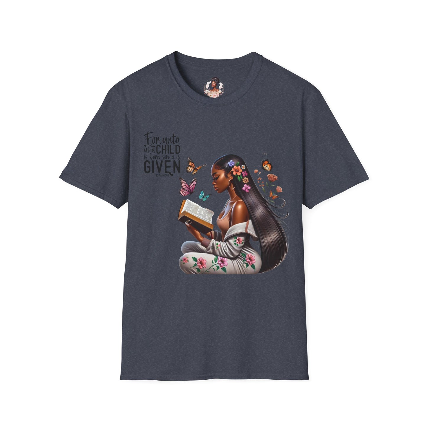 Christian Scripture Unisex Softstyle T-Shirt - Isaiah 9:6