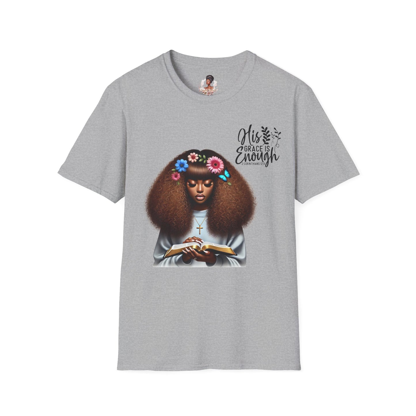 Graceful Christian Unisex T-Shirt - His Grace Is Enough Design