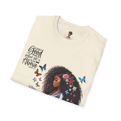 Christian Inspirational Unisex T-Shirt - Every Good And Perfect Gift Is From Above