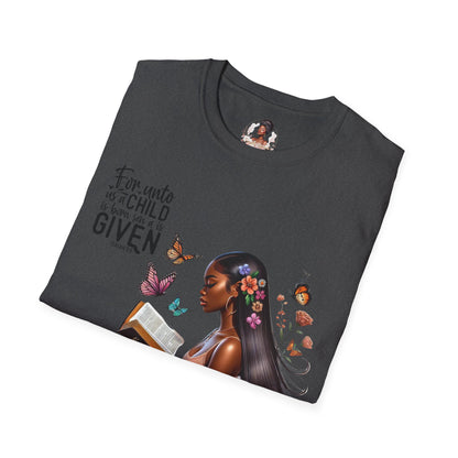 Christian Scripture Unisex Softstyle T-Shirt - Isaiah 9:6