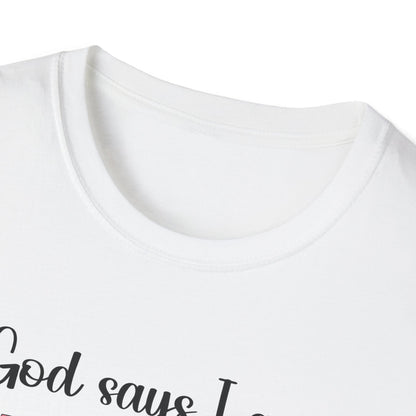 Empowering Affirmation T-Shirt, Inspirational Tee, God Says I Am, Motivational Presence, Self-Love Gift, Unisex Apparel