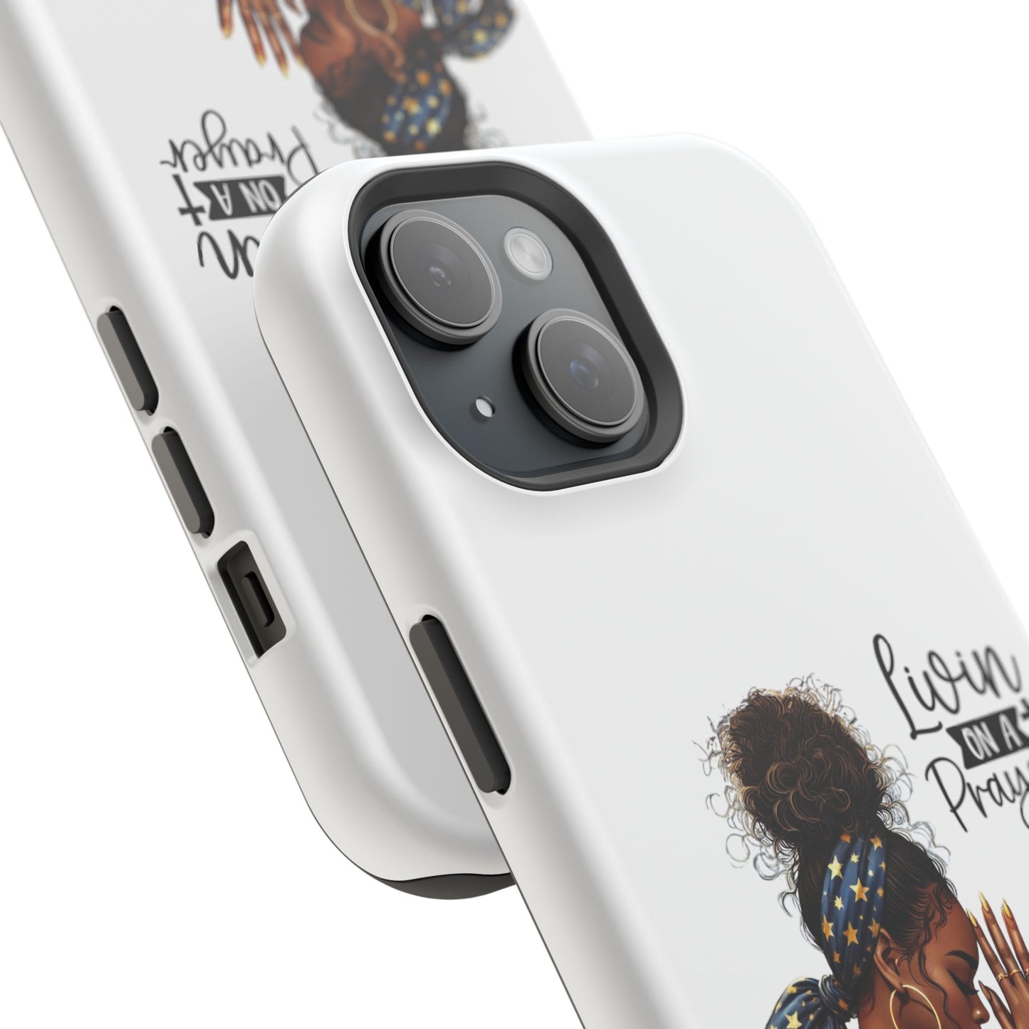 Prayerful Tough Cases | Stylish Phone Case for Faithful Souls, Inspirational Gift, Prayer Reminder, Black Woman Art, Everyday Use