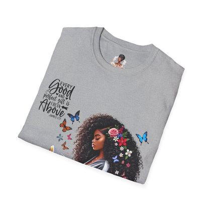 Christian Inspirational Unisex T-Shirt - Every Good And Perfect Gift Is From Above