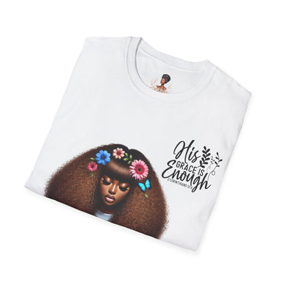 Graceful Christian Unisex T-Shirt - His Grace Is Enough Design