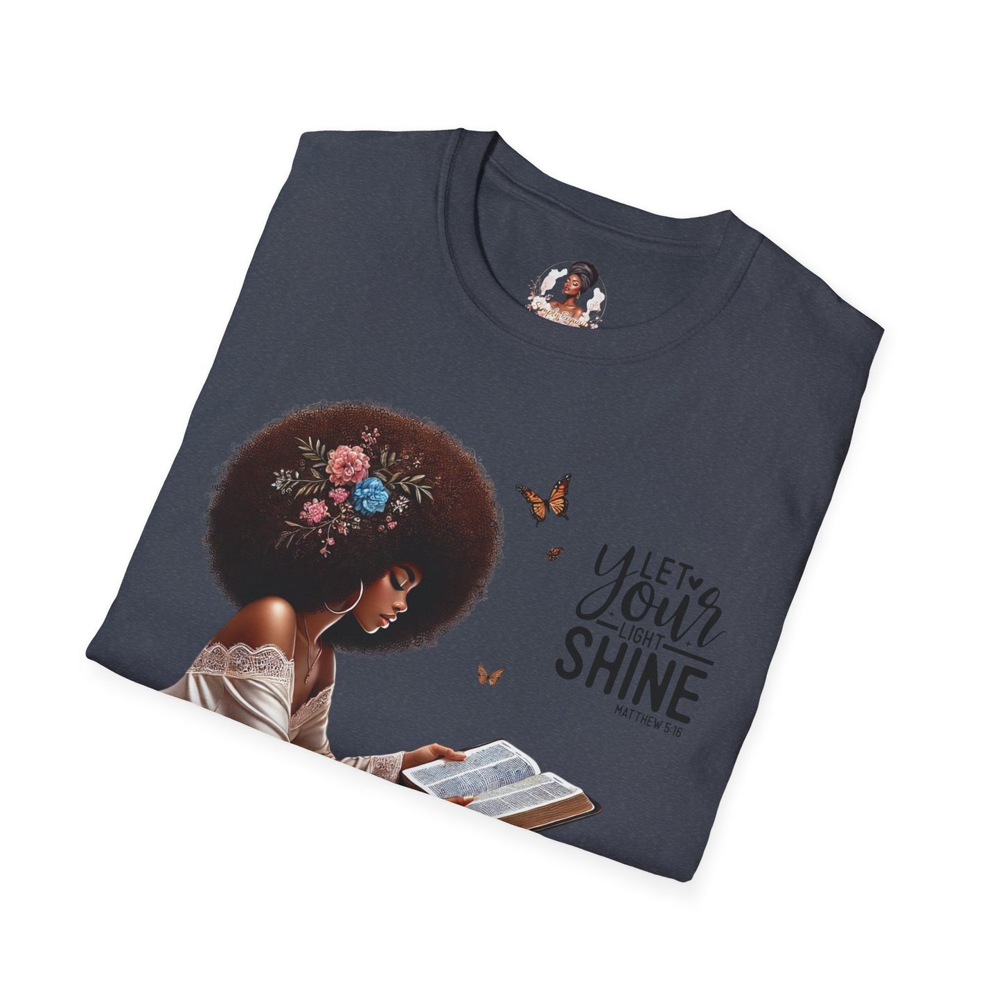 Let Your Light Shine Unisex T-Shirt, Inspirational Tee, Adjustable Fit, Every Day Wear, Gift for Her