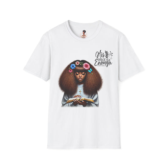 Graceful Christian Unisex T-Shirt - His Grace Is Enough Design