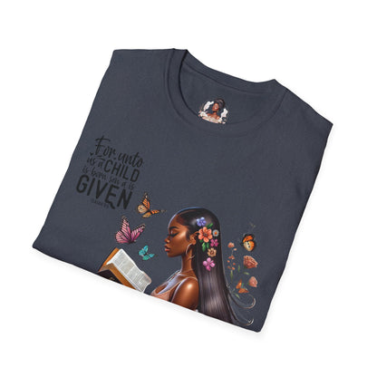 Christian Scripture Unisex Softstyle T-Shirt - Isaiah 9:6
