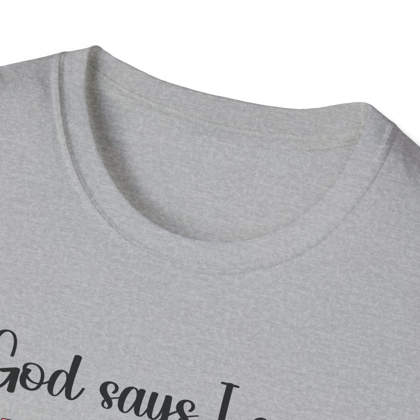 Empowering Affirmation T-Shirt, Inspirational Tee, God Says I Am, Motivational Presence, Self-Love Gift, Unisex Apparel