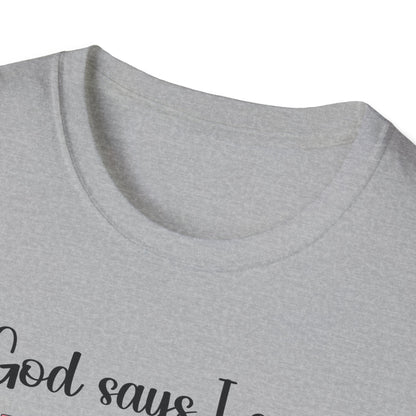 Empowering Affirmation T-Shirt, Inspirational Tee, God Says I Am, Motivational Presence, Self-Love Gift, Unisex Apparel