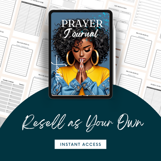 Faith Prayer Journal Vol. 2 (35 Pages) – PLR + MRR License