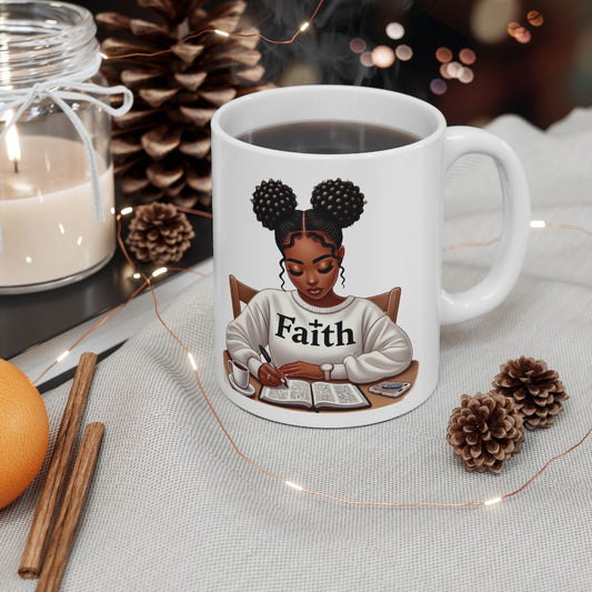 Faith-Fueled Focus" Ceramic Mug – 11oz