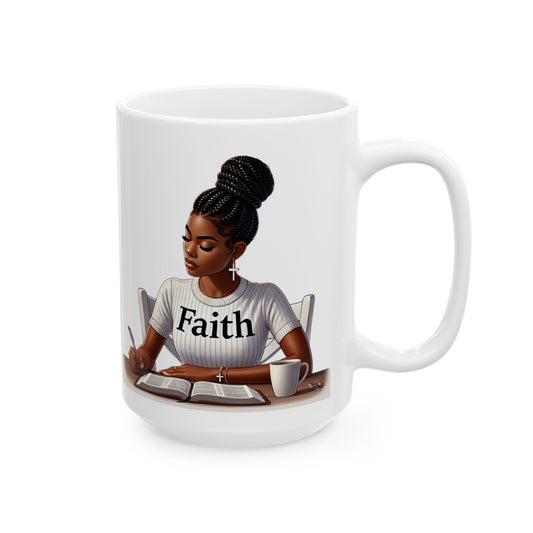 "Faith & Focus" Ceramic Mug – Available in 11oz & 15oz
