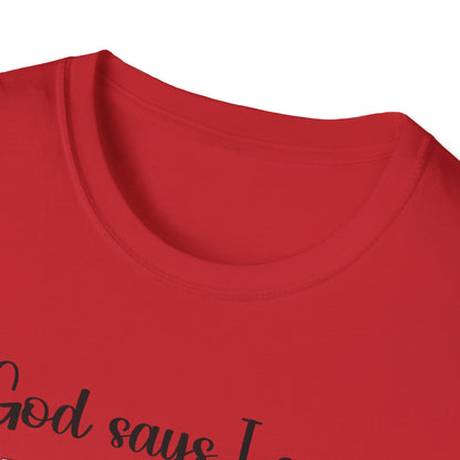 Empowering Affirmation T-Shirt, Inspirational Tee, God Says I Am, Motivational Presence, Self-Love Gift, Unisex Apparel