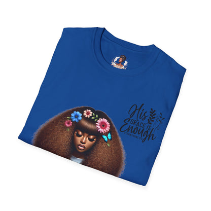 Graceful Christian Unisex T-Shirt - His Grace Is Enough Design