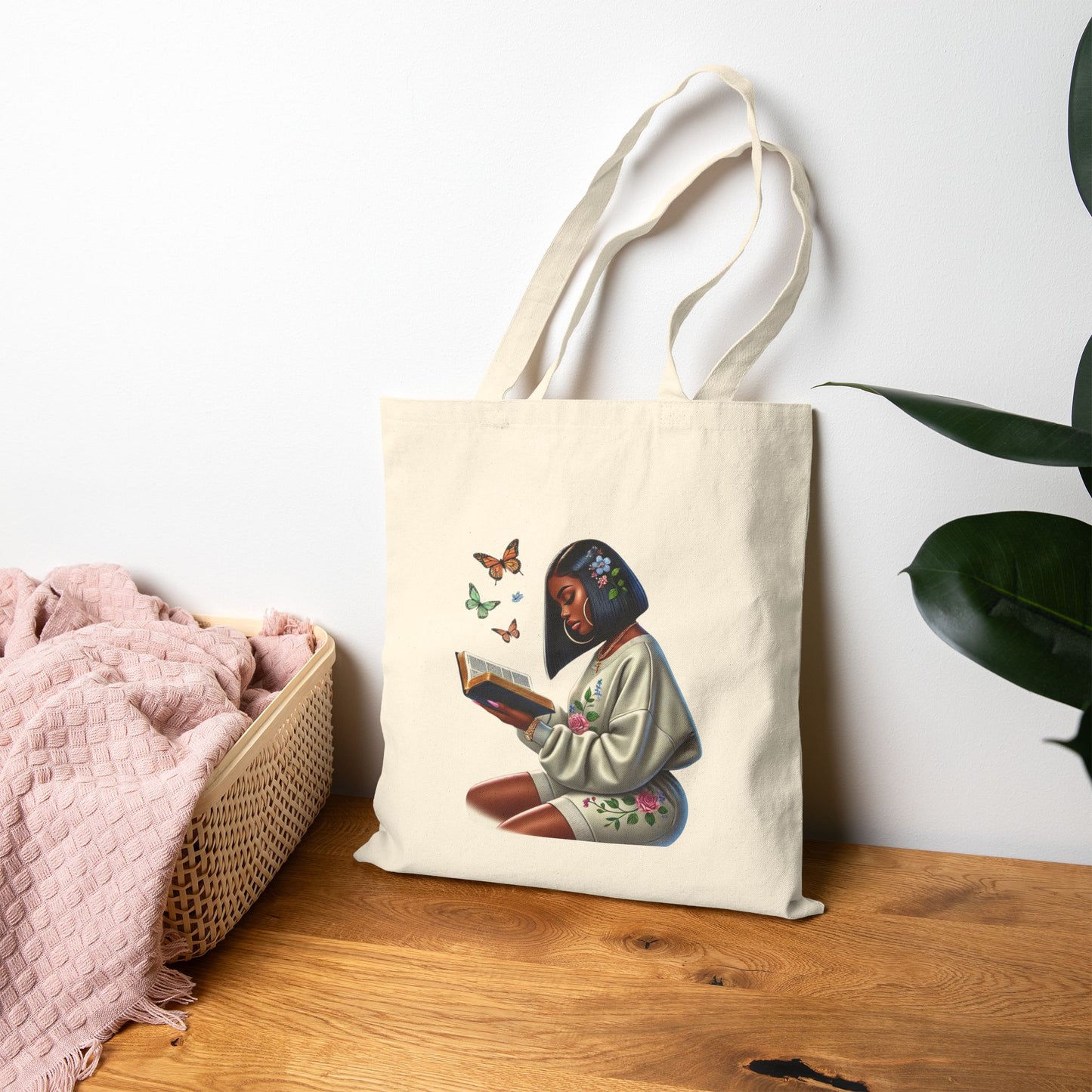 "Rooted in Grace" Faith & Wellness Tote Bag