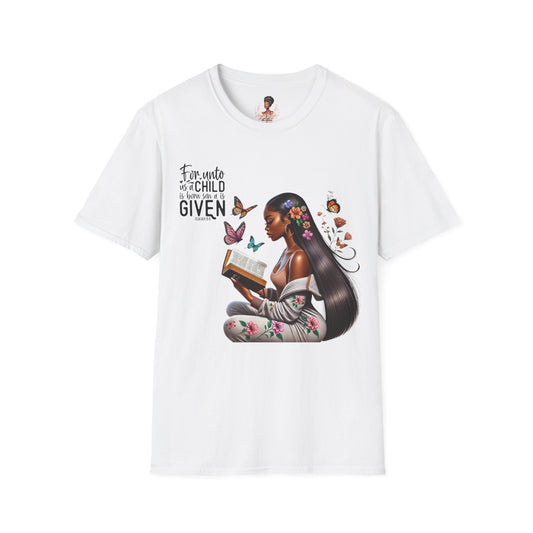 Christian Scripture Unisex Softstyle T-Shirt - Isaiah 9:6