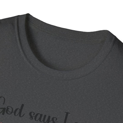 Empowering Affirmation T-Shirt, Inspirational Tee, God Says I Am, Motivational Presence, Self-Love Gift, Unisex Apparel