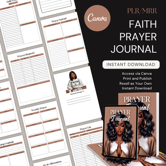 Faith Prayer Journal Vol. 1 (60 Pages) – PLR + MRR License