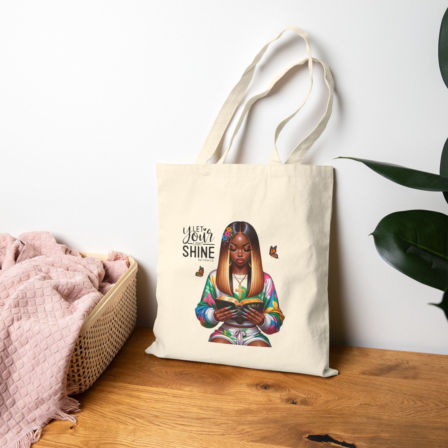 "Let Your Light Shine" Bible Study Tote – Faith Meets Fashion