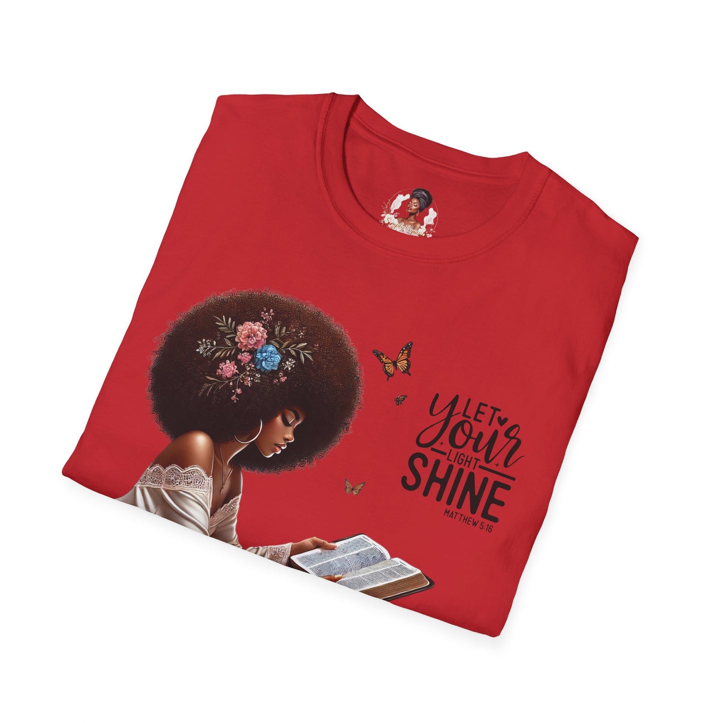 Let Your Light Shine Unisex T-Shirt, Inspirational Tee, Adjustable Fit, Every Day Wear, Gift for Her