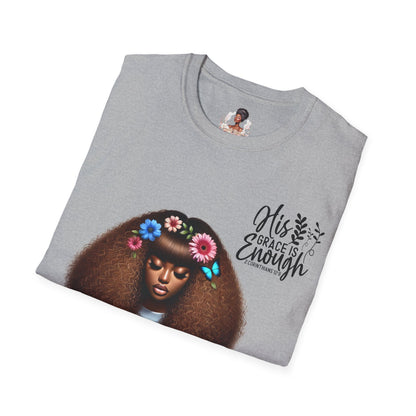 Graceful Christian Unisex T-Shirt - His Grace Is Enough Design