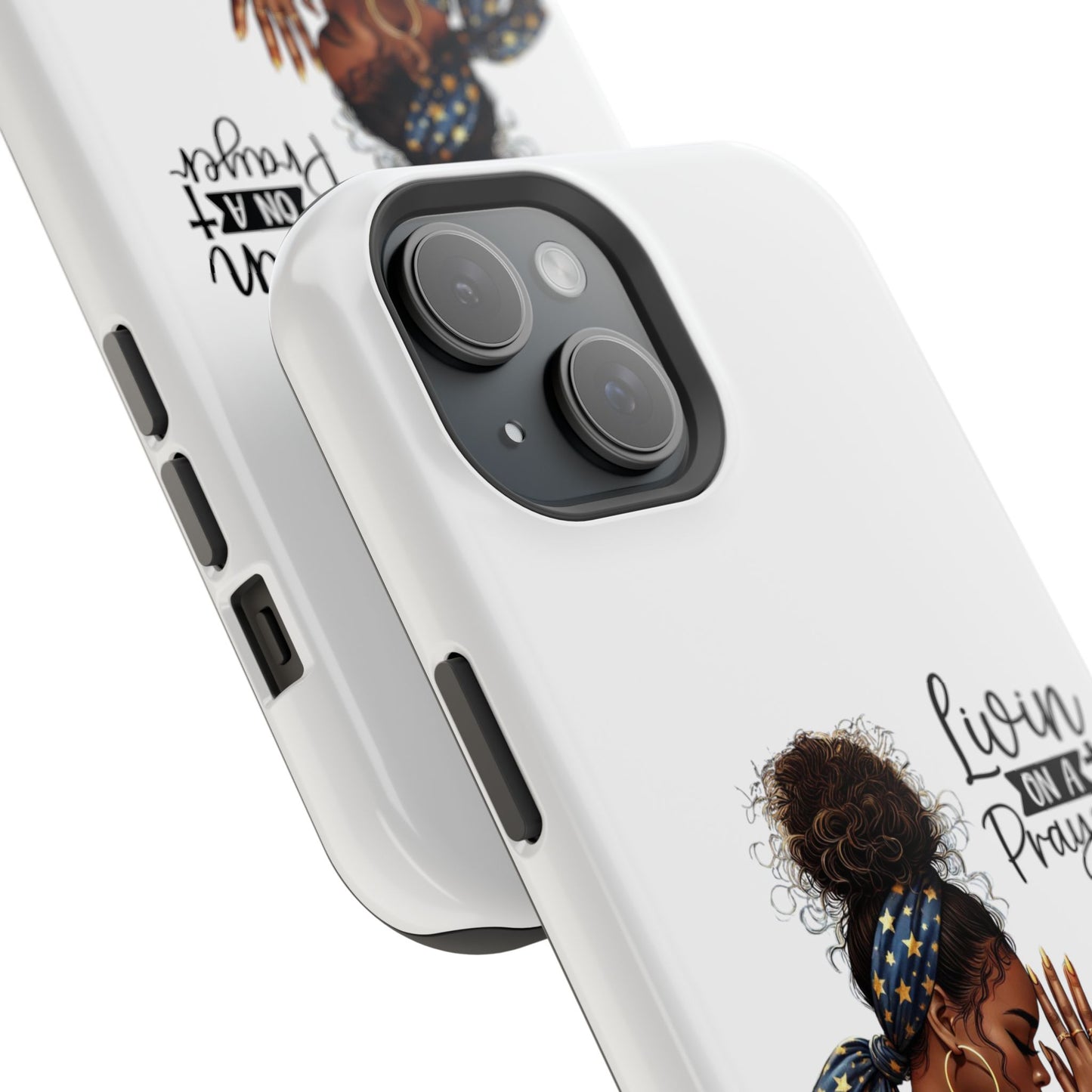 Prayerful Tough Cases | Stylish Phone Case for Faithful Souls, Inspirational Gift, Prayer Reminder, Black Woman Art, Everyday Use
